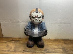 Friday the 13th 20" Jason Voorhees Candy Bowl Holder Halloween Horror Rare